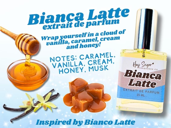 Blanca Latte Perfume- Inspired by a popular White Caramel Latte Perfume, honey musk gourmand perfume, sweet perfume, gift for her
