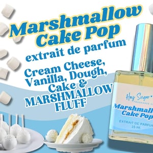 Marshmallow Cake Pop Parfum - Gourmand-Duft, Marshmallow-Fluff, Vanille-Kuchen, süße Back-Gourmand-Duft, Dessert-Liebhaber-Duft