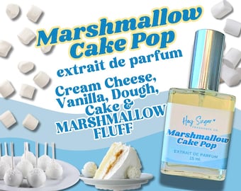 Marshmallow Cake Pop Perfume - gourmand fragrance, marshmallow fluff, vanilla cake, sweet bakery gourmand scent, dessert lover fragrance