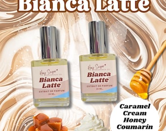 Bianca Latte Perfume- inspired by Bianco Latte- ultimate gourmand fragrance with notes of vanilla, caramel and cream, simply delicious dupe