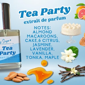 Tea Party Perfume - Fresh and fruity upscale, gourmand fragrance, layering perfume, gift for her, perfume samples, sweet perfume, birthday