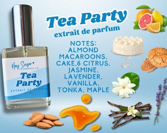 Tea Party Perfume - Fresh and fruity upscale, gourmand fragrance, layering perfume, gift for her, perfume samples, sweet perfume, birthday