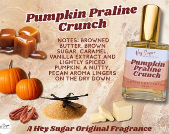 Pumpkin Praline Crunch Parfym - Caramel Fall Gourmand-doft, läcker höstdoft, lager-på-lager-parfym, mysig parfym, present till henne
