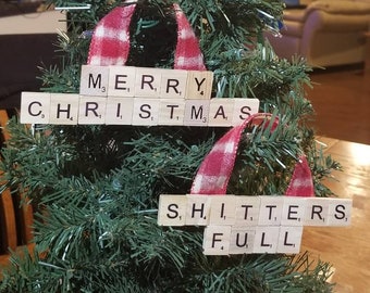 christmas vacation inspired scrabble ornaments 2 pack merry christmas shitters full cousin eddie holiday ornaments home decor - Cousin Eddie Christmas Decoration christmas vacation inspired scrabble ornaments 2 pack merry christmas shitters full cousin eddie holiday ornaments home decor - Cousin Eddie Christmas Decoration
