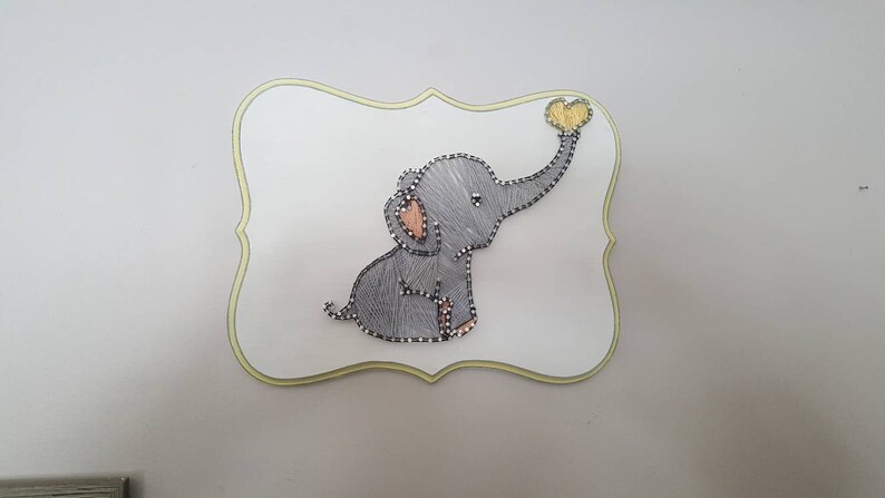 Baby Elephant String Art | Etsy