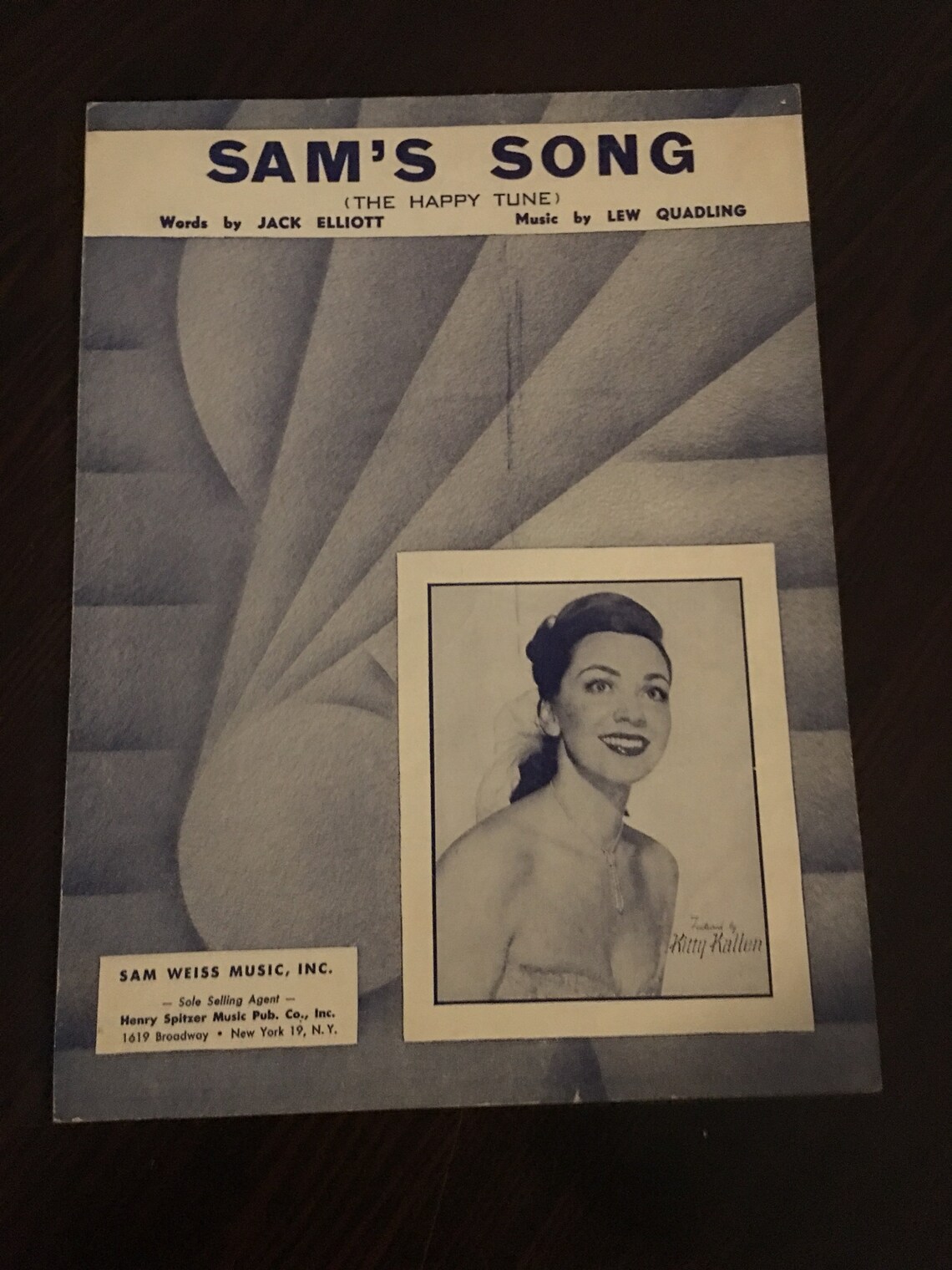 1950 Sheet Music for sam's Song the Happy - Etsy