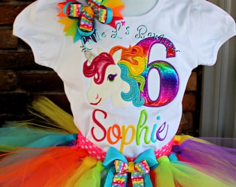 Rainbow Unicorn Birthday Outfit Girls,Rainbow Unicorn Birthday Shirt,Neon Rainbow Unicorn Outfit,Unicorn Tutu,Unicorn Party,Unicorn Bday