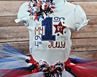 My 1st 4th of July,Babys First 4th Of July Outfit Girls,Babys 1st Independence Day Outfit,My First 4th of July Outfit,4th of July Tutu