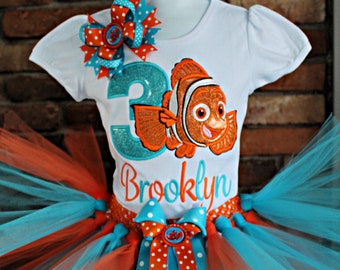 Finding nemo top 1st birthday outfit