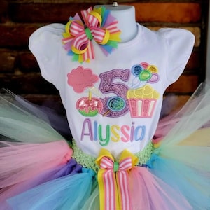 Carnival Birthday Outfit,Circus Birthday Tutu Set,Carnival Shirt,Carnival Birthday Shirt,Fair Birthday,Circus Shirt, Candyland Tutu Set