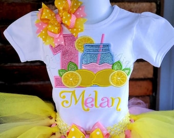 Pink Lemonade Birthday,Lemonade Birthday Shirt, Lemon Birthday Shirt, Fruit Birthday Outfit,Girls BirthdaySet, Twotti fruitti