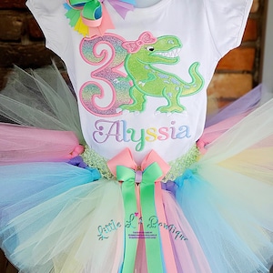Dinosaur Birthday Outfit,Dinosaur Birthday Shirt,Dino Birthday Tutu Set,Trex Shirt,T-Rex Birthday Shirt,T-Rex Dino Birthday,Dino Shirt