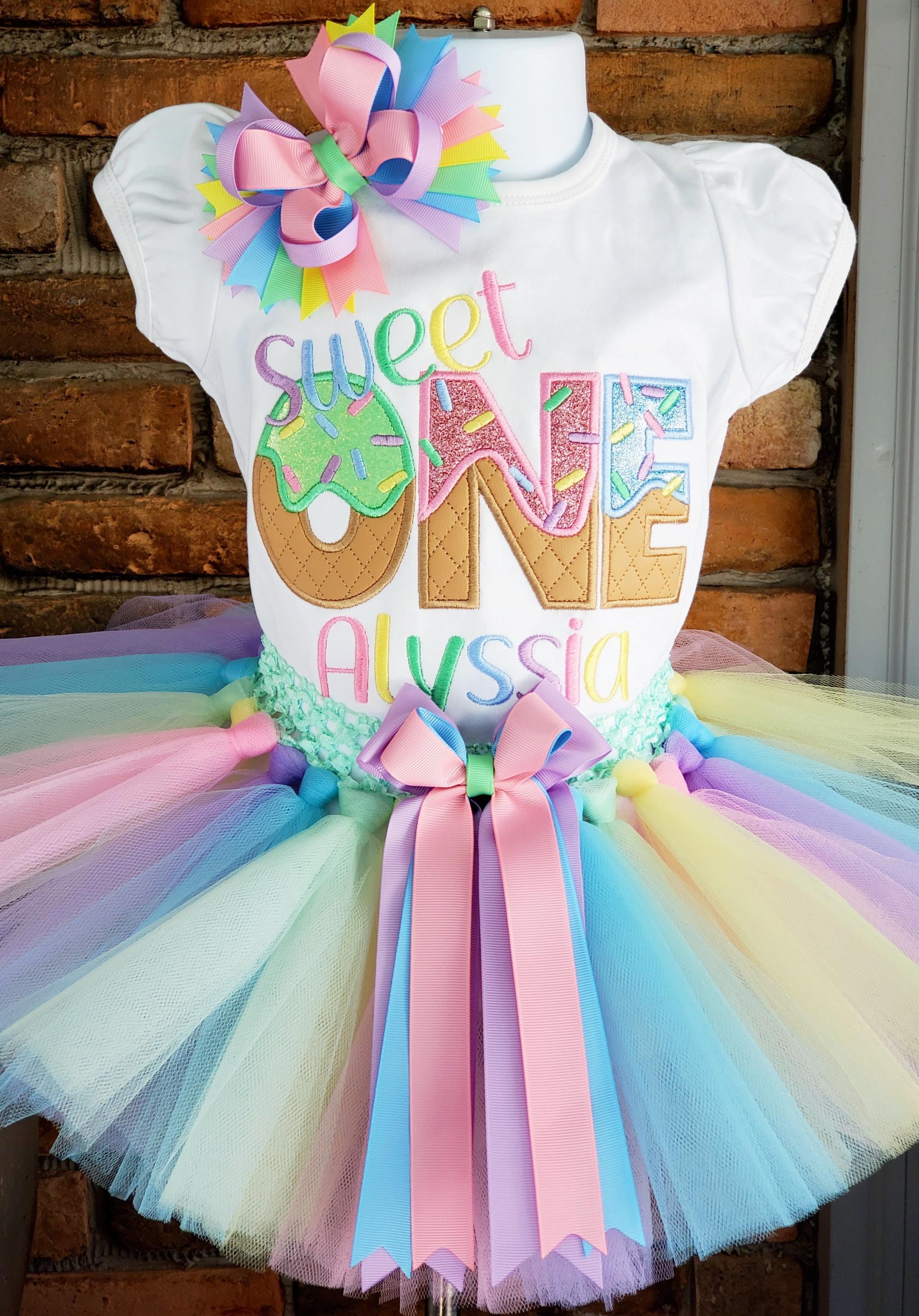 2nd Birthday Outfit For Girls - Tutu Dress With T-Shirt, Ears & Sash