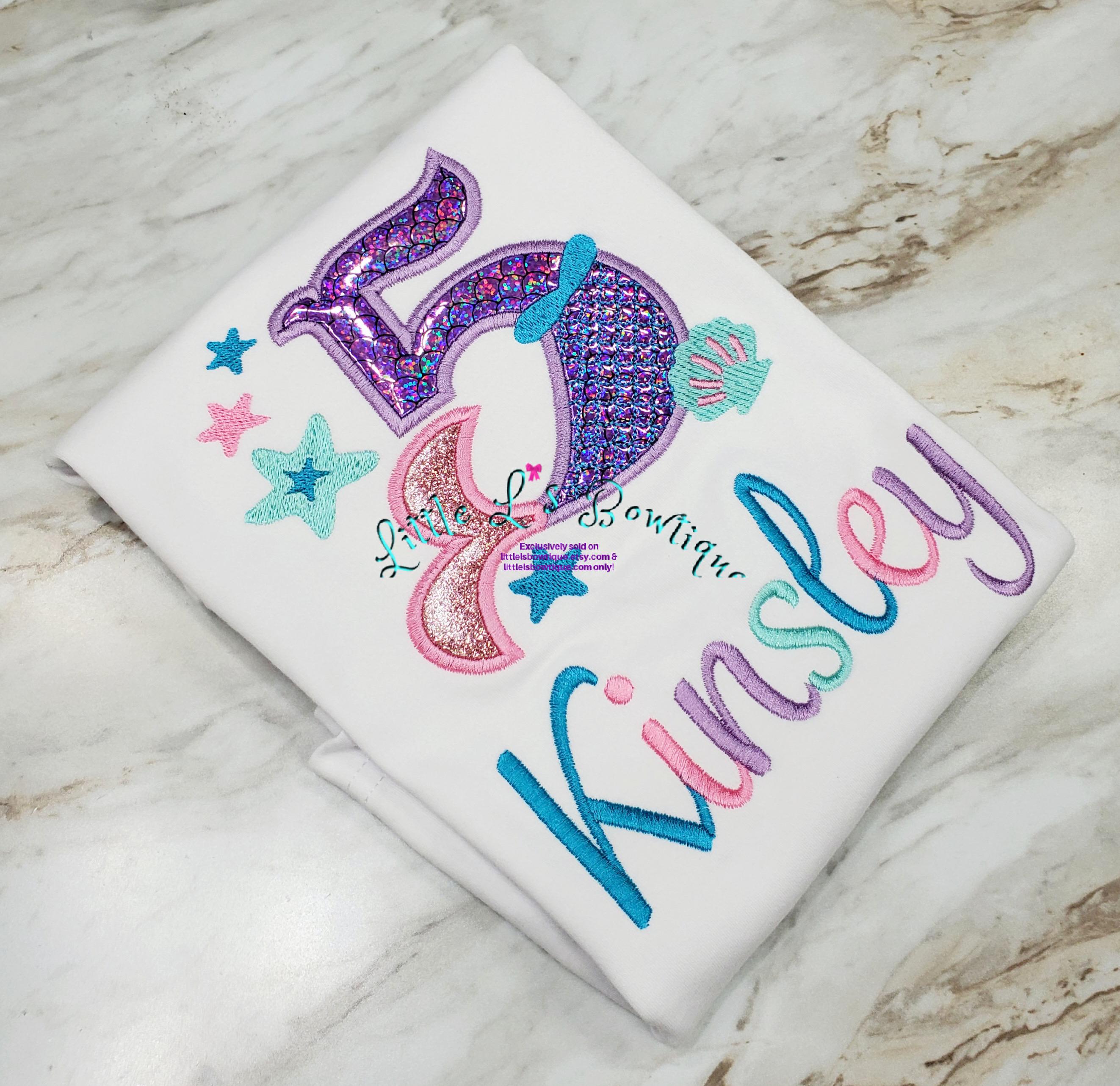 Mermaid Shirt, Mermaid Birthday Shirt, Sea Life Shirt, Sea Birthday Shirt, Fish Birthday Shirt, Mermaid Scale Bday, Seashell Shirt,
