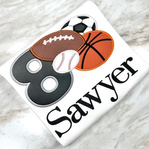 Boys Sports Themed Birthday Shirt,Boys Sports Shirt,Boys Birthday Shirt,Sports Themed Birthday Shirt Boys,Baby Boy Birthday Shirt,Smash Cake