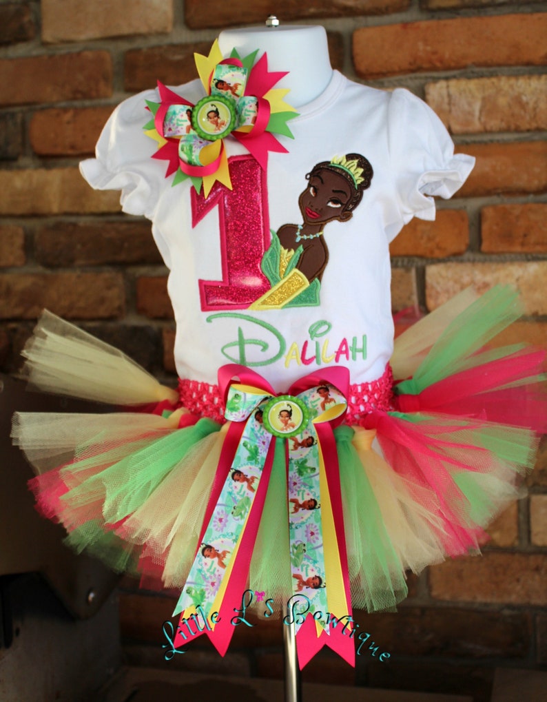 princess tiana 1st birthday outfit