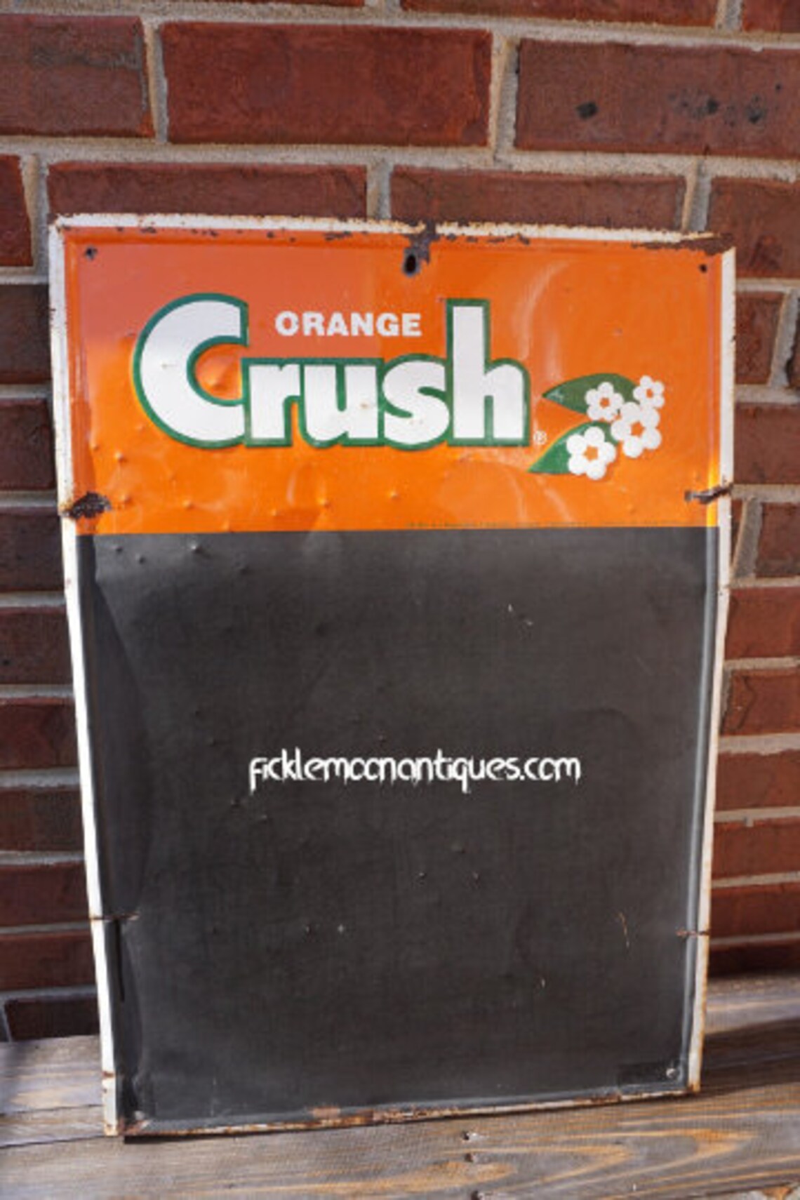 Orange Crush Sign Vintage Embossed Chalkboard Menu Metal Sign Etsy