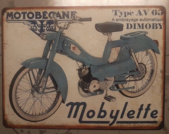 Plaque metal vintage Motoconfort 51V Plaque metal vintage Motoconfort 51V