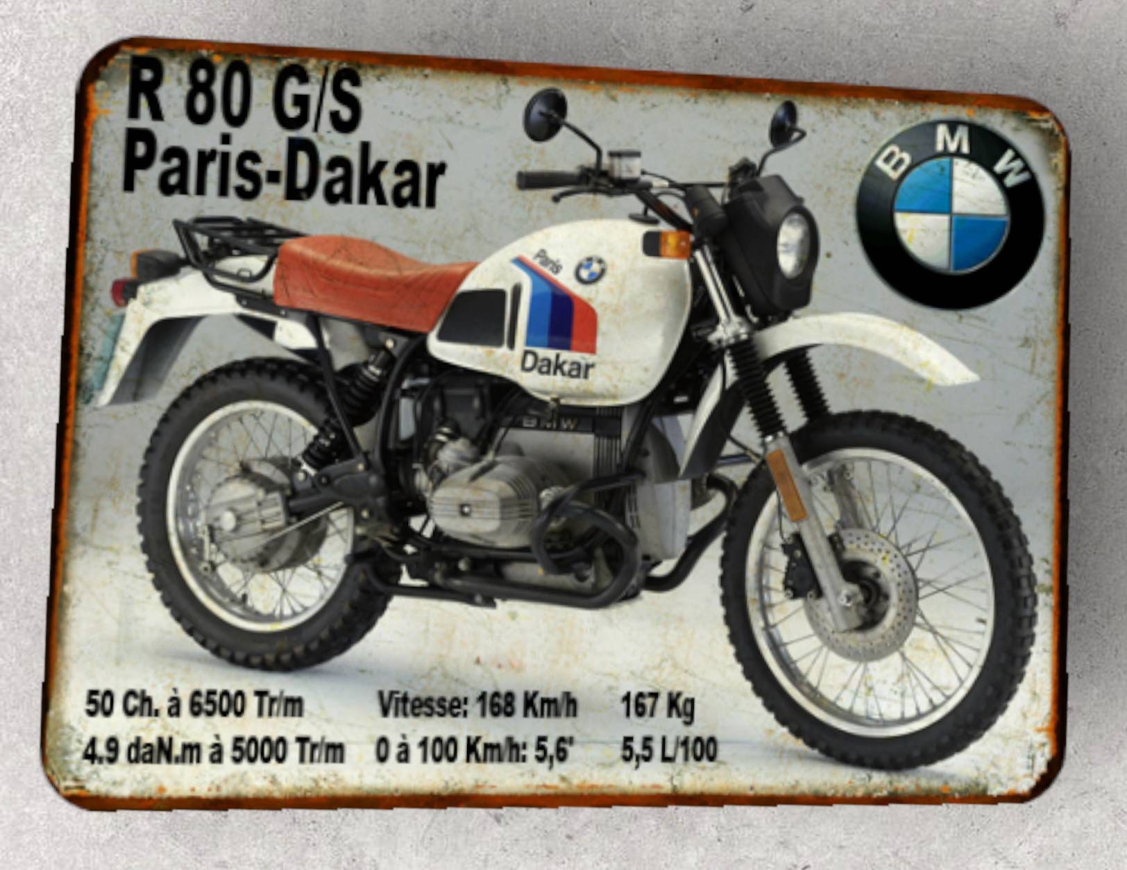 Sticker Dakar - Dim 290 x 220mm