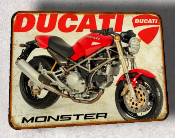 Buy Vintage Ducati 900 Monster Metal Plate Online in India Etsy