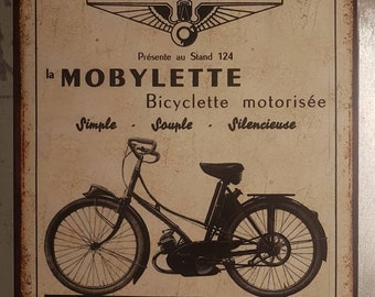 Plaque métal vintage Motoconfort