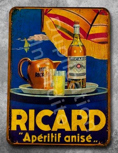 Verre Ricard long drink base carrée