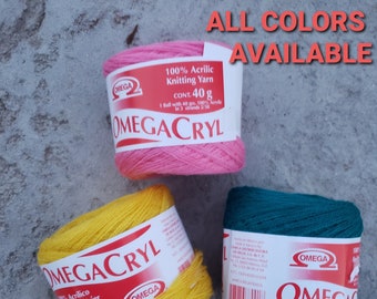 Omegacryl Yarn (ALL COLORS AVAILABLE)