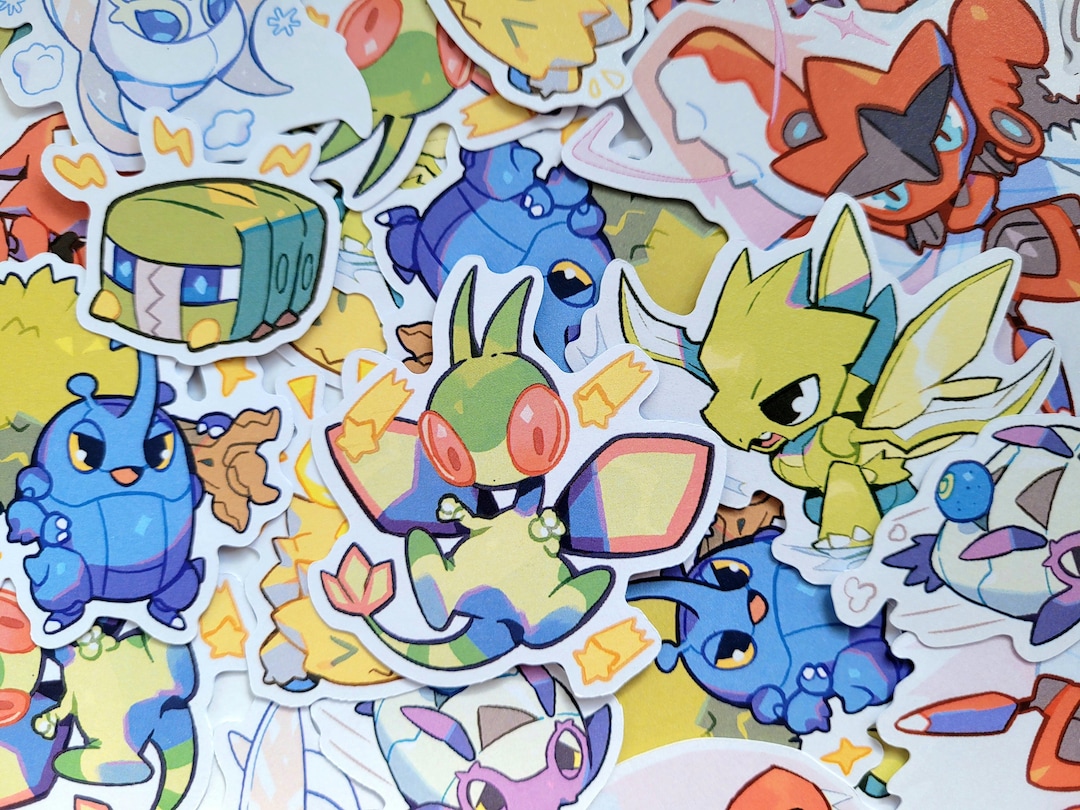 Grumpy Pokemon Sticker Creepy Crawly Bug Pokemon Stickers - Etsy