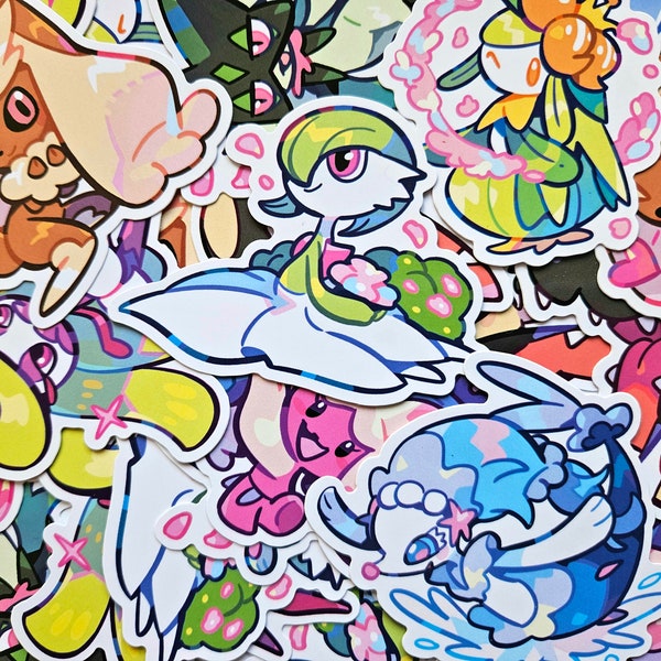 Lovey Dovey Pokemon Stickers