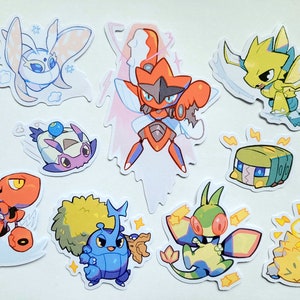 Grumpy Pokemon Sticker Creepy Crawly Bug Pokemon Stickers - Etsy