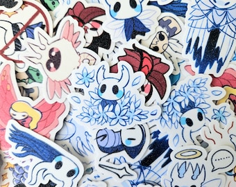 Shimmering Non-Waterproof Hollow Knight Sticker Set