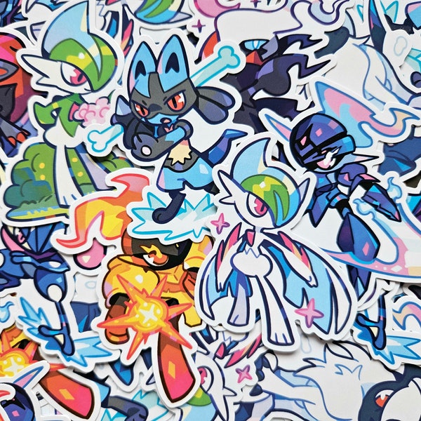 Heroic Knight Pokemon Stickers