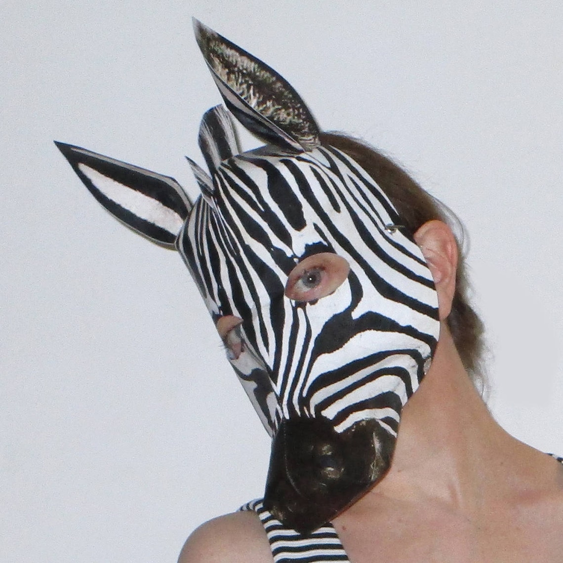 Zebra Mask Halloween mask animal mask masquerade mask Etsy