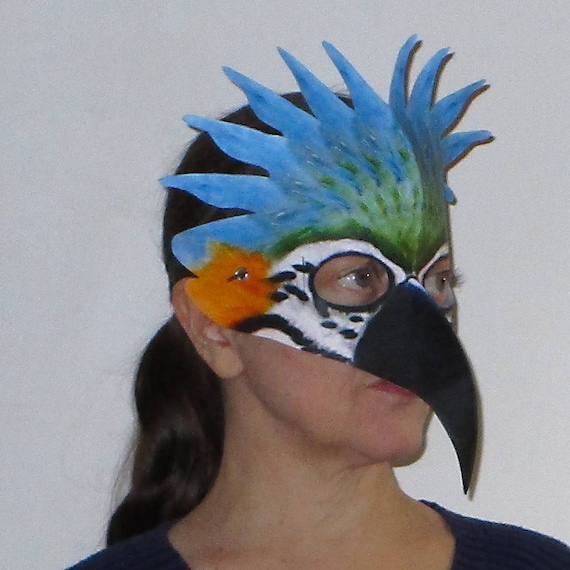 Parrot Mask Halloween Mask Animal Mask Masquerade Mask | Etsy