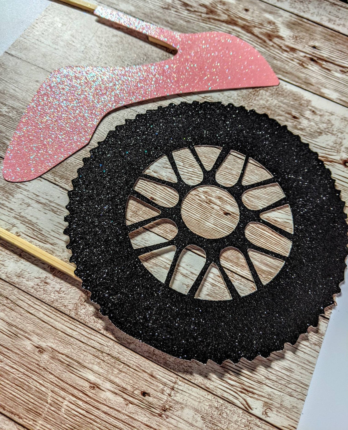 Wheels or Heels Cake toppers Wheel or heels Centerpieces Etsy