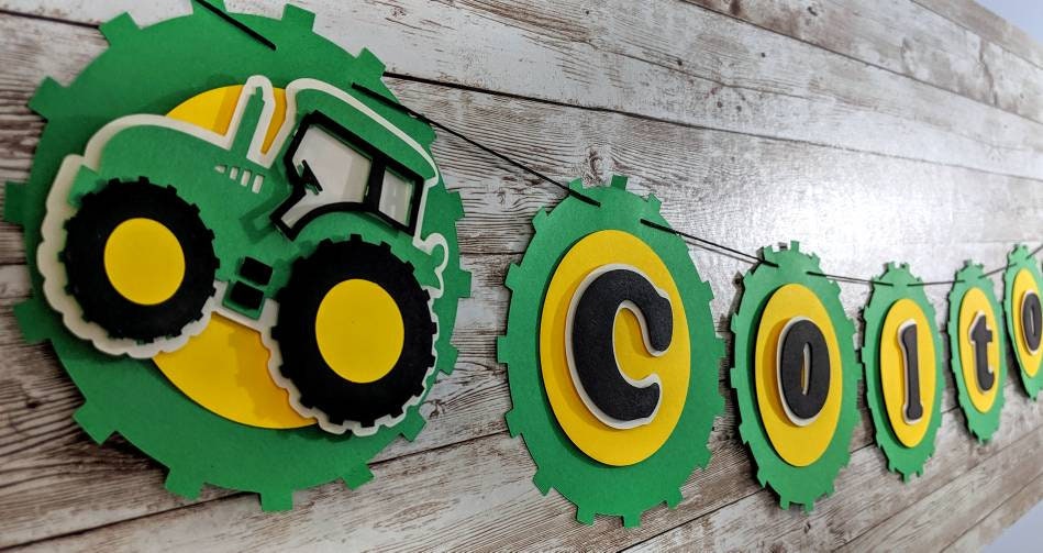 John Deere Name Banner | John Deere tractor | John Deere backdrop | t…