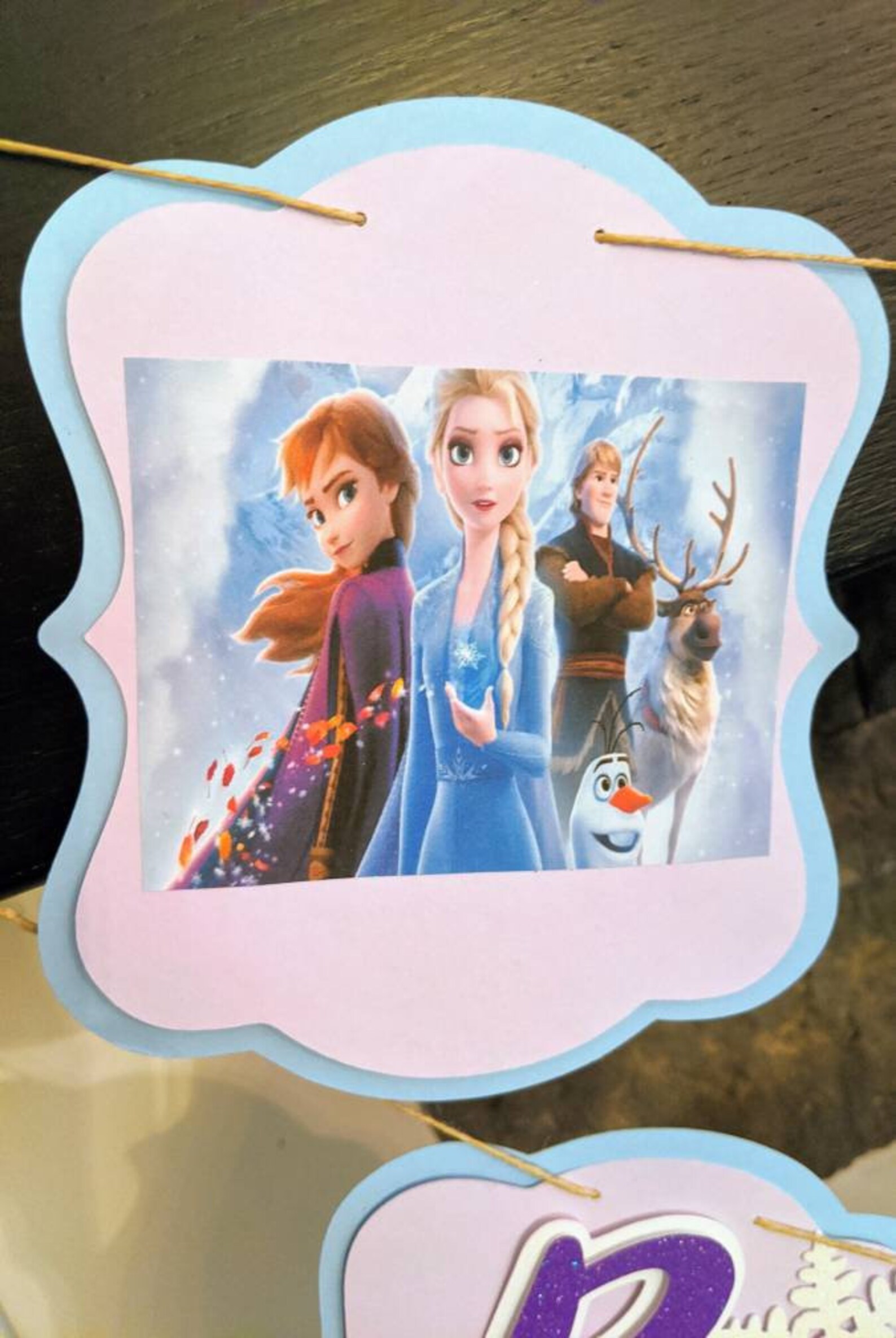 frozen 2 inspired happy birthday banner frozen 2 etsy