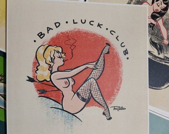 Bad luck club - Square ArtPrint