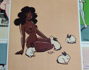 Bunnies - Art Print