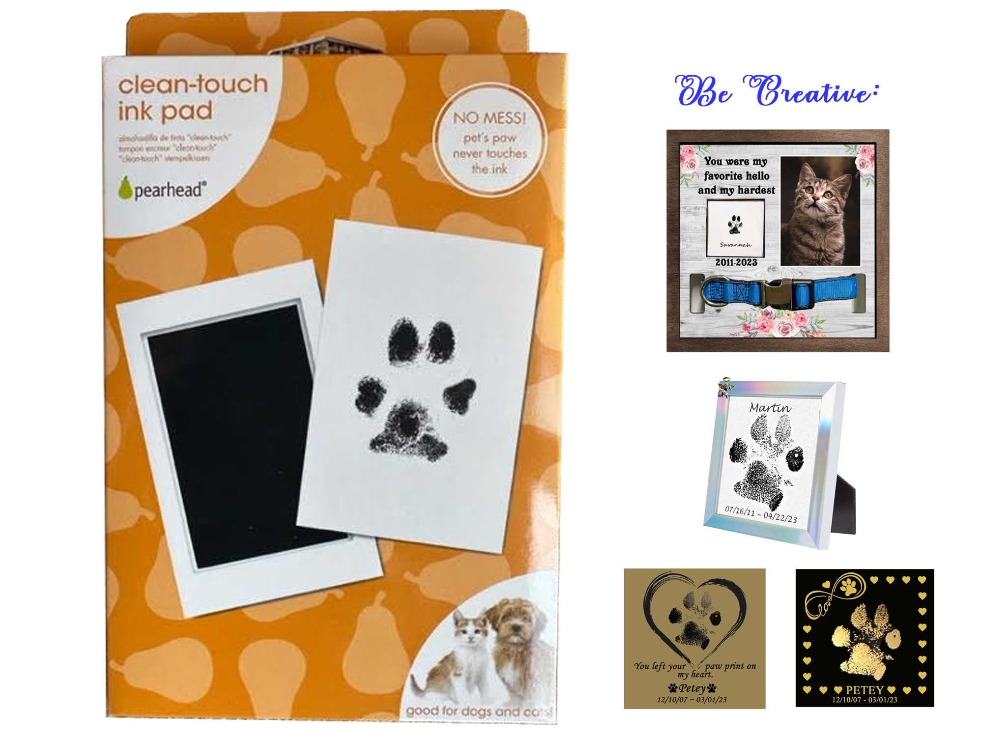 4-Pack Inkless Hand and Footprint Kit - Ink Pad for Baby Hand and  Footprints - Dog Paw Print Kit,Dog Nose Print Kit - Baby Footprint Kit,  Clean Touch