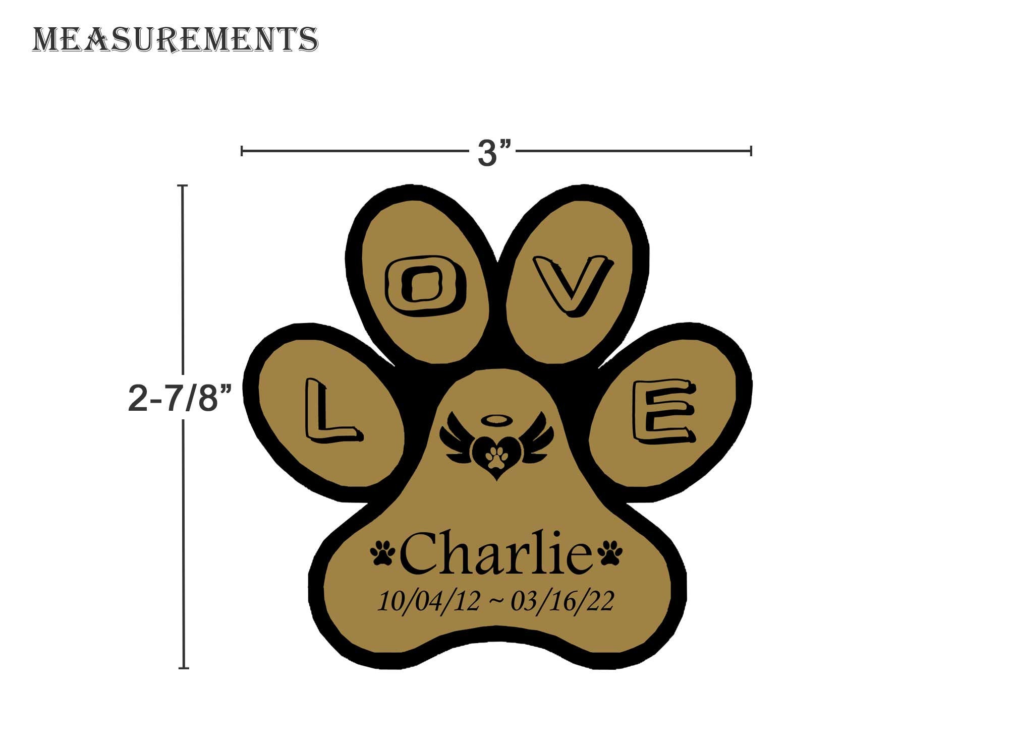 Engraved Paw Print Shape Pet Loss Memorial Plate Bereavement Plates ...