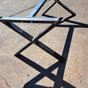 Metal Table Base Frame 'X' Design Retro Industrial - Etsy UK