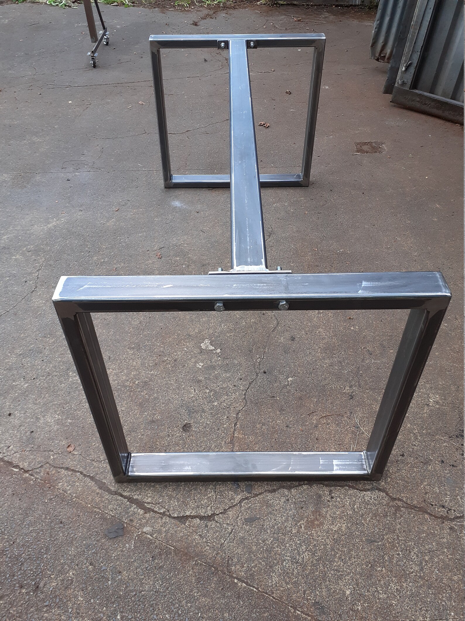 Metal Table Frame Retro Industrial Steel Desk Bar Breakfast Etsy UK