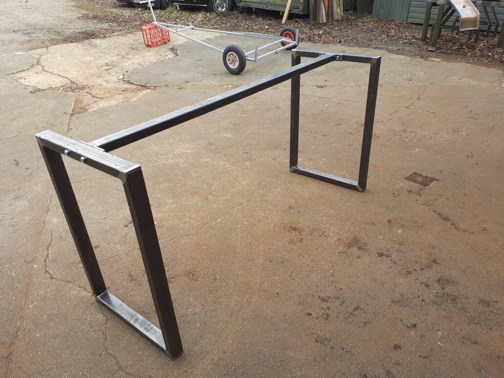 Metal Table Frame Retro Industrial Steel Desk Bar Breakfast Etsy UK