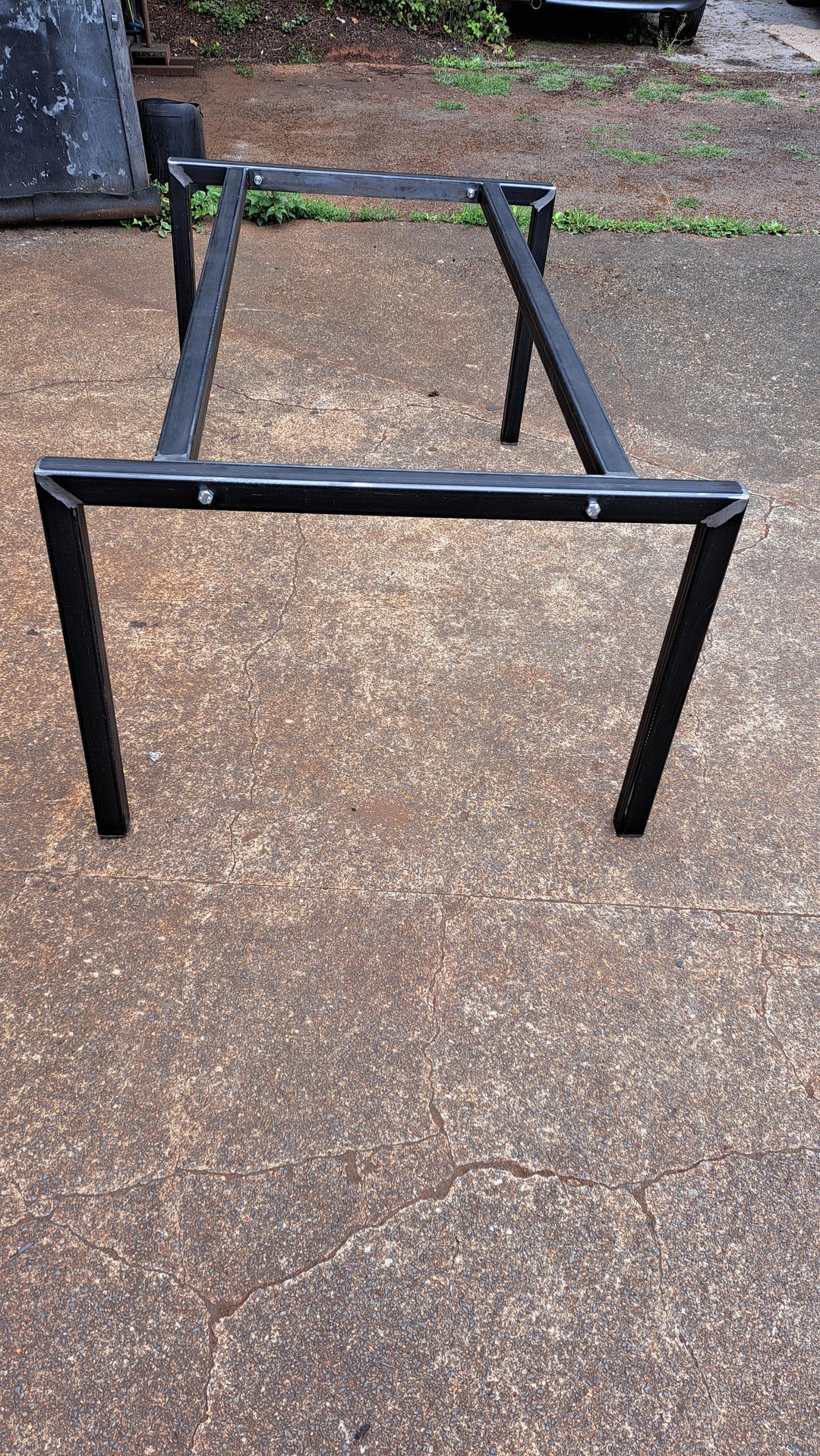 Open Ended Design Metal Table Frame Retro Industrial Steel - Etsy UK