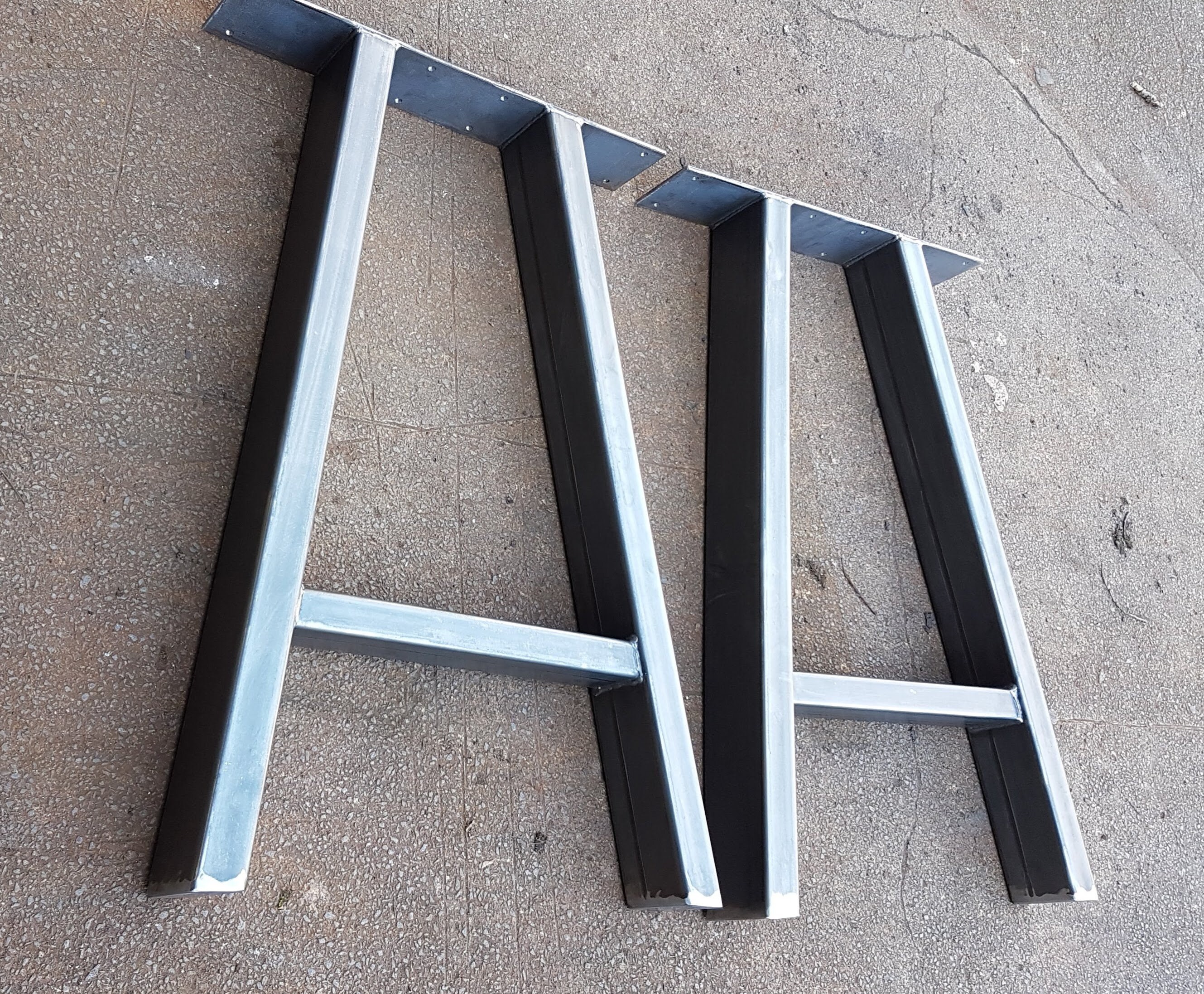 Custom Bespoke 'A' Design Box Section Retro Industrial Steel Metal ...