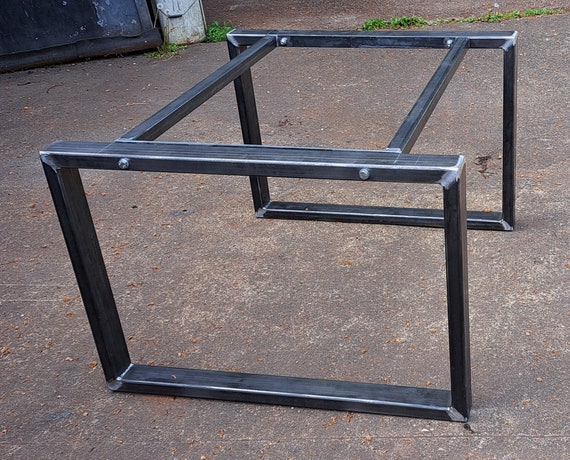 Metal Table Frame Retro Industrial Steel Desk Bar Breakfast Island