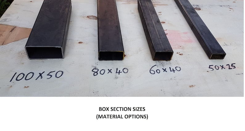 Custom Bespoke 'A' Design Box Section Retro Industrial Steel Metal ...