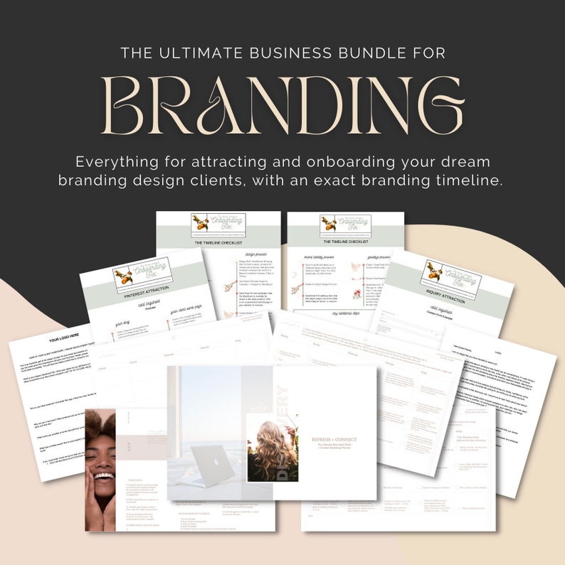 Onboarding Kit Complete With Branding Process Timeline Client Etsy