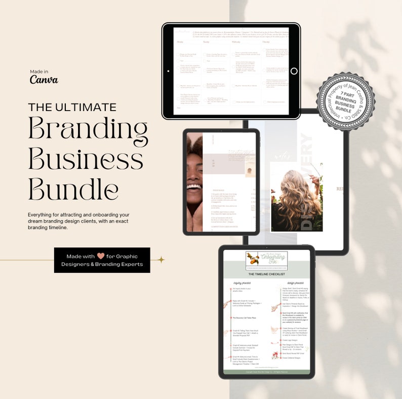 Onboarding Kit Complete With Branding Process Timeline Client Etsy